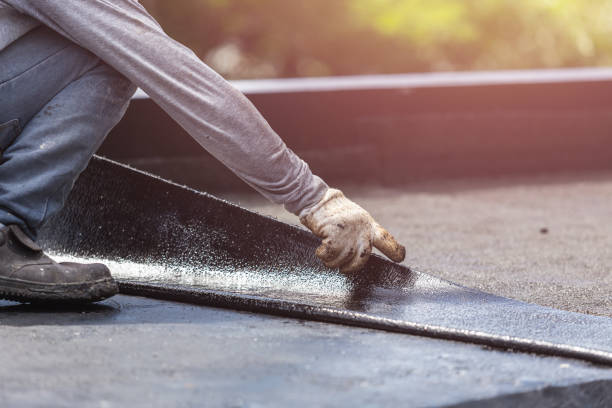 Professional Exterior Waterproofing technician working in Pendleton, IN